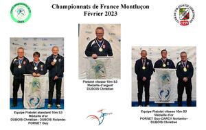 Or et argent aux Championnats de France 10m à Montluçon